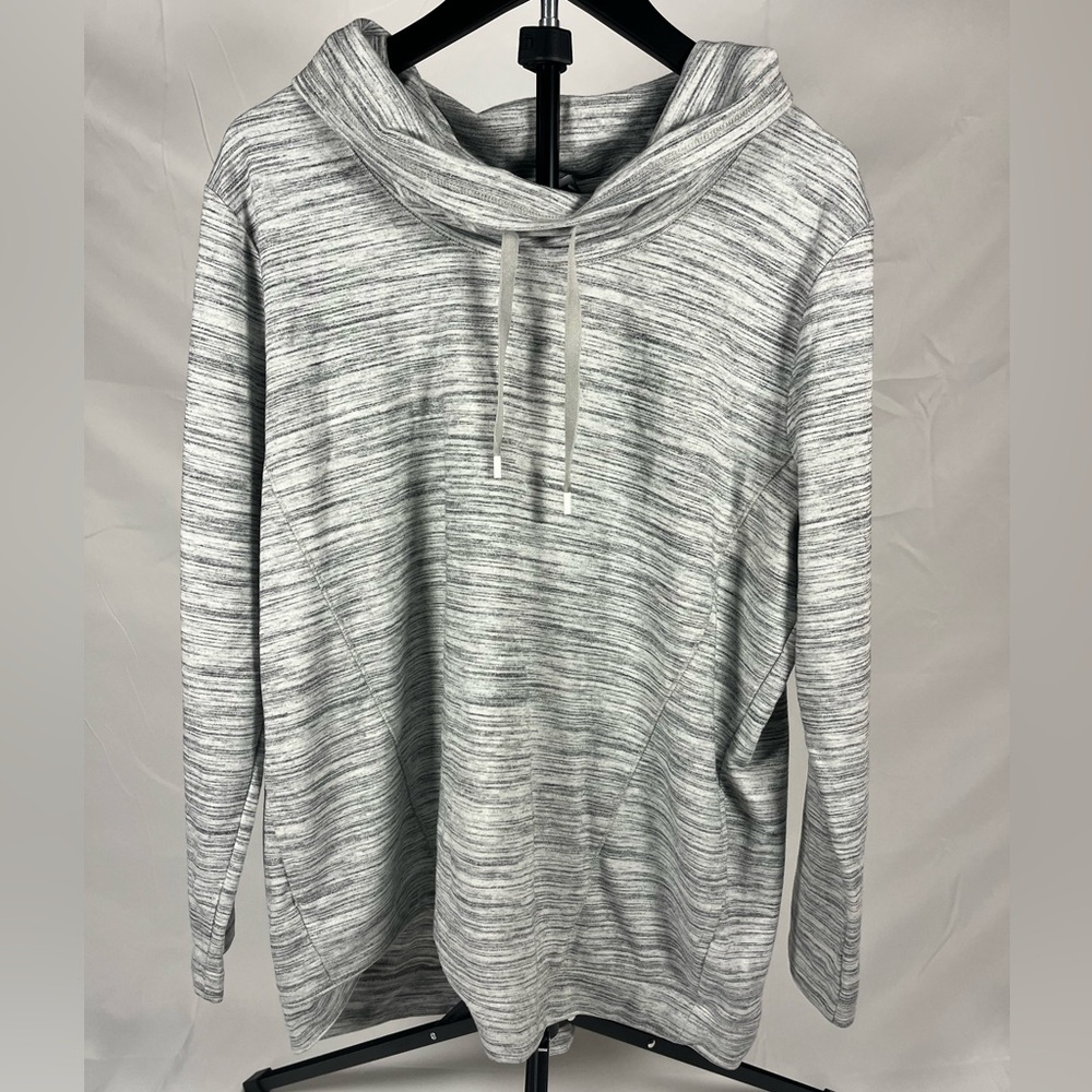Eddie Bauer Gray Cowl Neck Hoodie Women’s Large